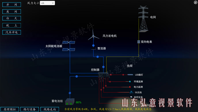 风光互补路灯VR