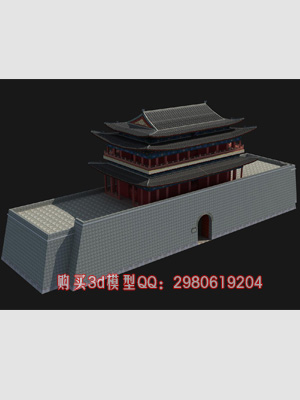 正阳门3dmax模型