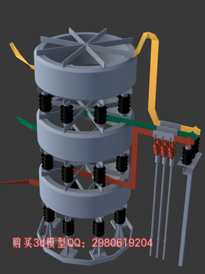 电抗器3dmax模型