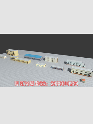 工业厂房3dmax模型
