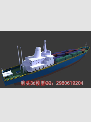 货船3dmax模型