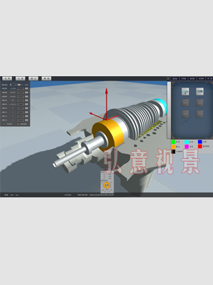 汽轮机组态三维可视化监测软件